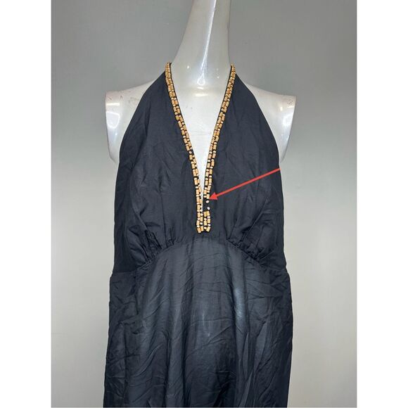 Natori Cotton Silk Voile Halter Maxi Dress Size XL $250 - Picture 7 of 12